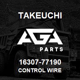 16307-77190 Takeuchi CONTROL WIRE | AGA Parts