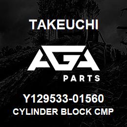 Y129533-01560 Takeuchi CYLINDER BLOCK CMP | AGA Parts