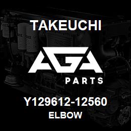 Y129612-12560 Takeuchi ELBOW | AGA Parts