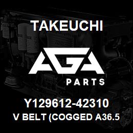 Y129612-42310 Takeuchi V BELT (COGGED A36.5 | AGA Parts