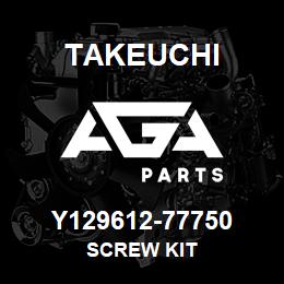 Y129612-77750 Takeuchi SCREW KIT | AGA Parts