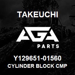 Y129651-01560 Takeuchi CYLINDER BLOCK CMP | AGA Parts