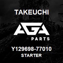 Y129698-77010 Takeuchi STARTER | AGA Parts