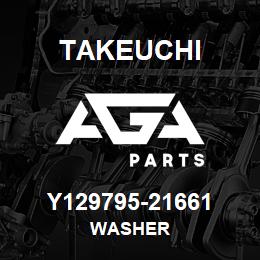 Y129795-21661 Takeuchi WASHER | AGA Parts