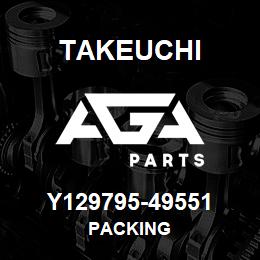 Y129795-49551 Takeuchi PACKING | AGA Parts