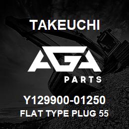 Y129900-01250 Takeuchi FLAT TYPE PLUG 55 | AGA Parts