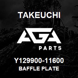 Y129900-11600 Takeuchi BAFFLE PLATE | AGA Parts