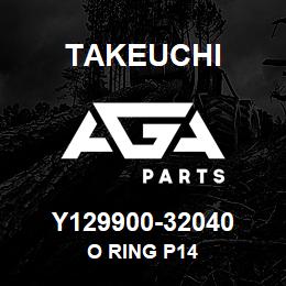 Y129900-32040 Takeuchi O RING P14 | AGA Parts