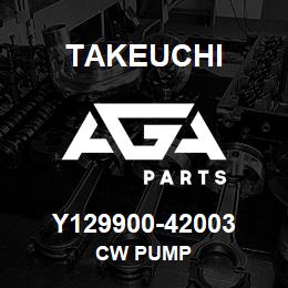 Y129900-42003 Takeuchi CW PUMP | AGA Parts