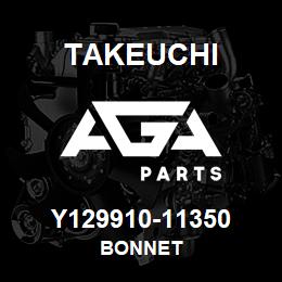 Y129910-11350 Takeuchi BONNET | AGA Parts