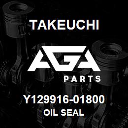 Y129916-01800 Takeuchi OIL SEAL | AGA Parts