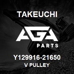 Y129916-21650 Takeuchi V PULLEY | AGA Parts