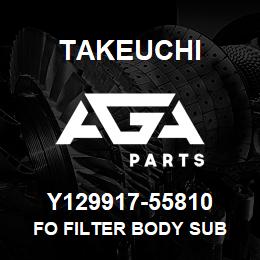 Y129917-55810 Takeuchi FO FILTER BODY SUB | AGA Parts