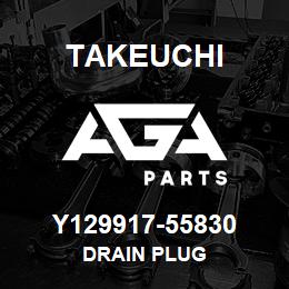 Y129917-55830 Takeuchi DRAIN PLUG | AGA Parts