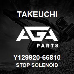 Y129920-66810 Takeuchi STOP SOLENOID | AGA Parts