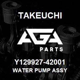 Y129927-42001 Takeuchi WATER PUMP ASSY | AGA Parts