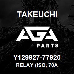 Y129927-77920 Takeuchi RELAY (ISO, 70A | AGA Parts