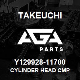 Y129928-11700 Takeuchi CYLINDER HEAD CMP | AGA Parts