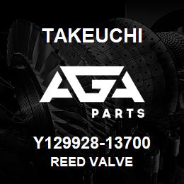 Y129928-13700 Takeuchi REED VALVE | AGA Parts