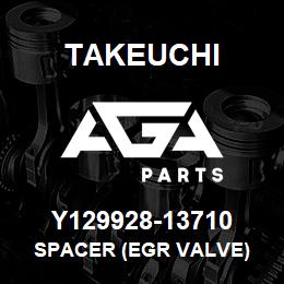 Y129928-13710 Takeuchi SPACER (EGR VALVE) | AGA Parts