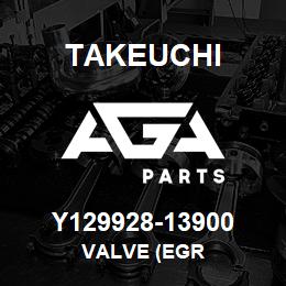 Y129928-13900 Takeuchi VALVE (EGR | AGA Parts