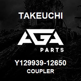 Y129939-12650 Takeuchi COUPLER | AGA Parts