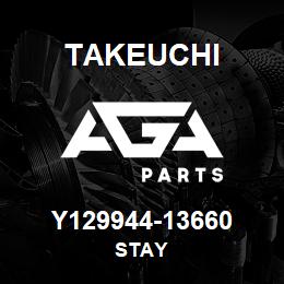 Y129944-13660 Takeuchi STAY | AGA Parts