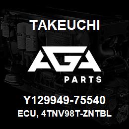 Y129949-75540 Takeuchi ECU, 4TNV98T-ZNTBL | AGA Parts