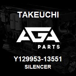 Y129953-13551 Takeuchi SILENCER | AGA Parts