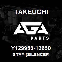 Y129953-13650 Takeuchi STAY (SILENCER | AGA Parts