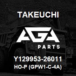 Y129953-26011 Takeuchi HO-P (GPW1-C-4A) | AGA Parts