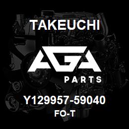 Y129957-59040 Takeuchi FO-T | AGA Parts