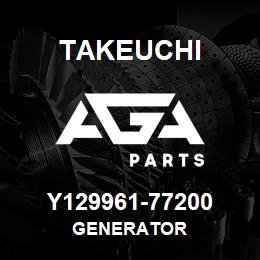 Y129961-77200 Takeuchi GENERATOR | AGA Parts