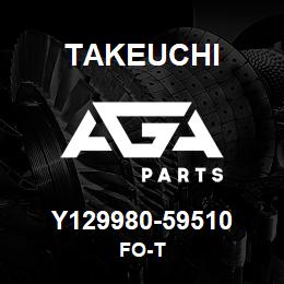 Y129980-59510 Takeuchi FO-T | AGA Parts