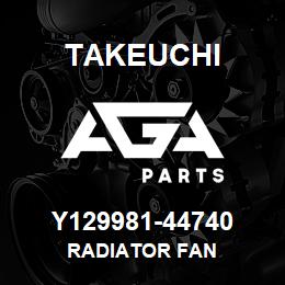 Y129981-44740 Takeuchi RADIATOR FAN | AGA Parts