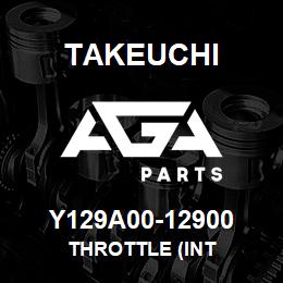 Y129A00-12900 Takeuchi THROTTLE (INT | AGA Parts