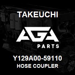 Y129A00-59110 Takeuchi HOSE COUPLER | AGA Parts