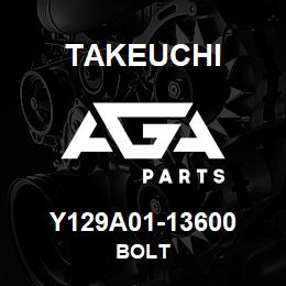 Y129A01-13600 Takeuchi BOLT | AGA Parts