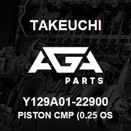 Y129A01-22900 Takeuchi PISTON CMP (0.25 OS | AGA Parts