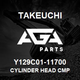 Y129C01-11700 Takeuchi CYLINDER HEAD CMP | AGA Parts