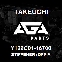 Y129C01-16700 Takeuchi STIFFENER (DPF A | AGA Parts