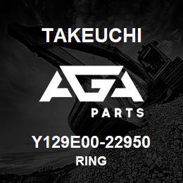 Y129E00-22950 Takeuchi RING | AGA Parts