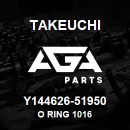 Y144626-51950 Takeuchi O RING 1016 | AGA Parts