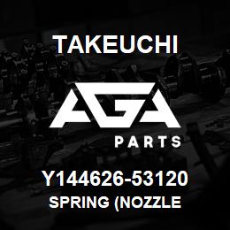 Y144626-53120 Takeuchi SPRING (NOZZLE | AGA Parts