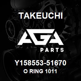 Y158553-51670 Takeuchi O RING 1011 | AGA Parts