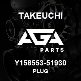 Y158553-51930 Takeuchi PLUG | AGA Parts