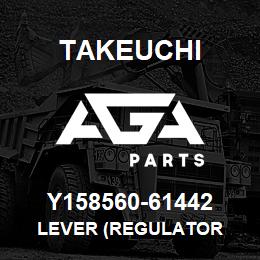 Y158560-61442 Takeuchi LEVER (REGULATOR | AGA Parts