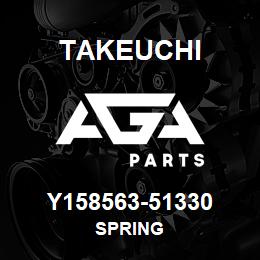 Y158563-51330 Takeuchi SPRING | AGA Parts