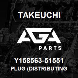 Y158563-51551 Takeuchi PLUG (DISTRIBUTING | AGA Parts