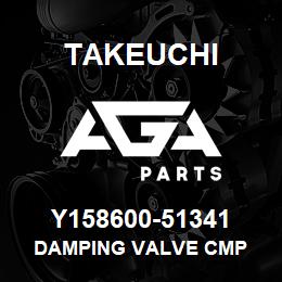 Y158600-51341 Takeuchi DAMPING VALVE CMP | AGA Parts